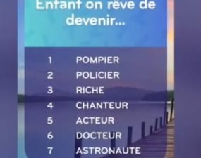 solution top 7 niveau 47 – enfant on rêve de devenir … ?