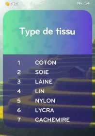 solution top 7 niveau 54