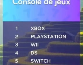 solution top 7 niveau 55 – console de jeux ?