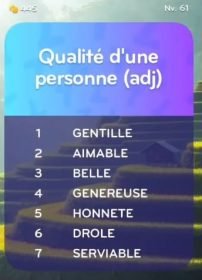 solution top 7 niveau 61