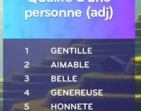 solution top 7 niveau 61 – qualité d’une personne (adj) ?