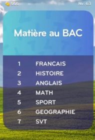 solution top 7 niveau 63