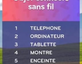 solution top 7 niveau 64 – objet connecte sans fil ?