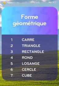 solution top 7 niveau 67