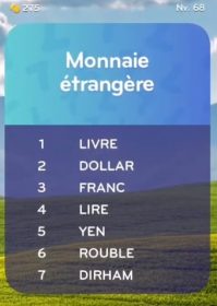 solution top 7 niveau 68