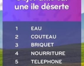 solution top 7 niveau 69 – objet utile sur une île déserte ?