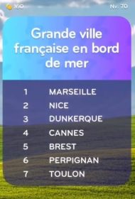 solution top 7 niveau 70