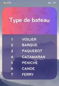 solution top 7 niveau 74