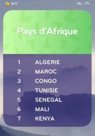 solution top 7 niveau 75