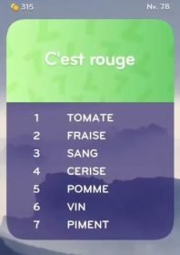 solution top 7 niveau 78