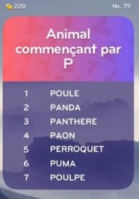 solution top 7 niveau 79