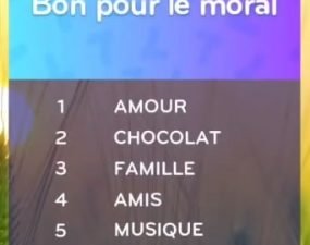 solution top 7 niveau 83 – bon pour le moral ?