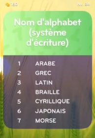 solution top 7 niveau 84