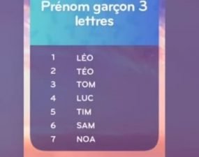 solution top 7 niveau 24 – prénom garçon 3 lettres ?