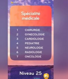 Solutions Top 7 Spécialité médicale Niveau 25