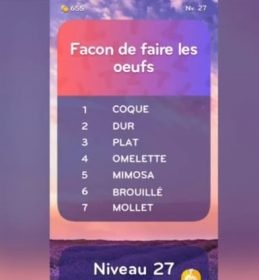 solution top 7 niveau 27