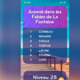 solution top 7 niveau 28