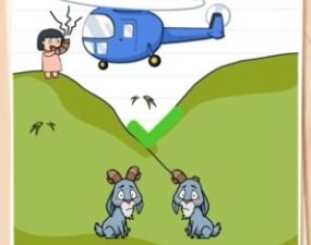 solution Brain Test 2 patty lapoisse NIVEAU 14- c’est un helicoptere, mais le pilote n’entend pas patty ?