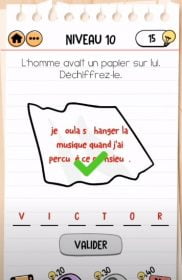 solution Brain Test 2 agent dupont NIVEAU 10