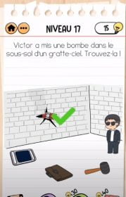 solution Brain Test 2 agent dupont NIVEAU 17