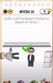 solution Brain Test 2 agent dupont NIVEAU 20