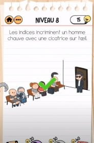 solution Brain Test 2 agent dupont NIVEAU 8