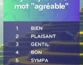 solution top 7 niveau 208 – Synonyme du mot AGRÉABLE ?