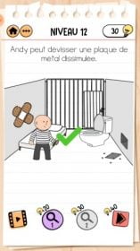 solution Brain Test 2 comment s'évader NIVEAU 12