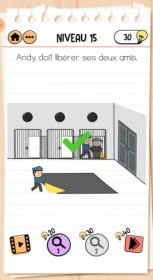 solution Brain Test 2 comment s'évader NIVEAU 15