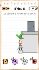 solution Brain Test 2 comment s'évader NIVEAU 16