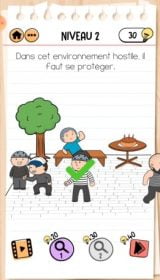 solution Brain Test 2 comment s'évader NIVEAU 2