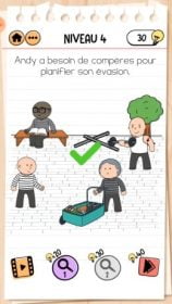 solution Brain Test 2 comment s'évader NIVEAU 4