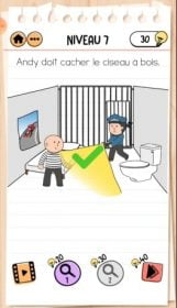 solution Brain Test 2 comment s'évader NIVEAU 7