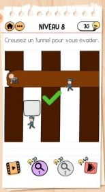 solution Brain Test 2 comment s'évader NIVEAU 8