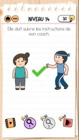 solution Brain Test 2 en forme avec caro NIVEAU 14