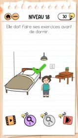 solution Brain Test 2 en forme avec caro NIVEAU 17