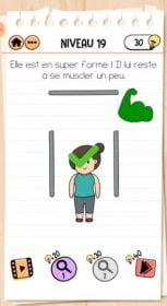 solution Brain Test 2 en forme avec caro NIVEAU 19