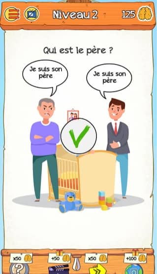 solution Braindom 2 Niveau 2 – Qui est le père ?