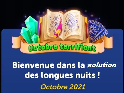 Solution 4 Images 1 Mot Octobre terrifiant octobre 2021